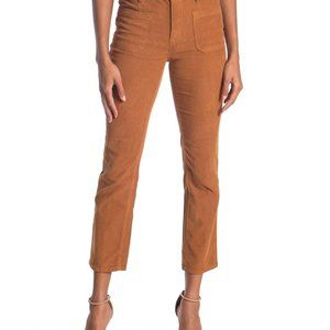 FRAME Le Cord Bardot Cotton Corduroy Straight Leg Pants Sz 25